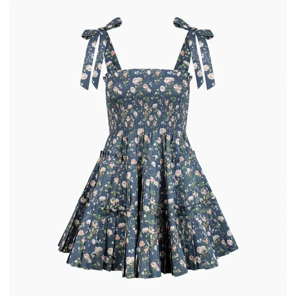 Hill House | Dresses | Nwt Hill House The Ribbon Charlotte Nap Dress Navy  Bluebonnet Size S Navy Blue